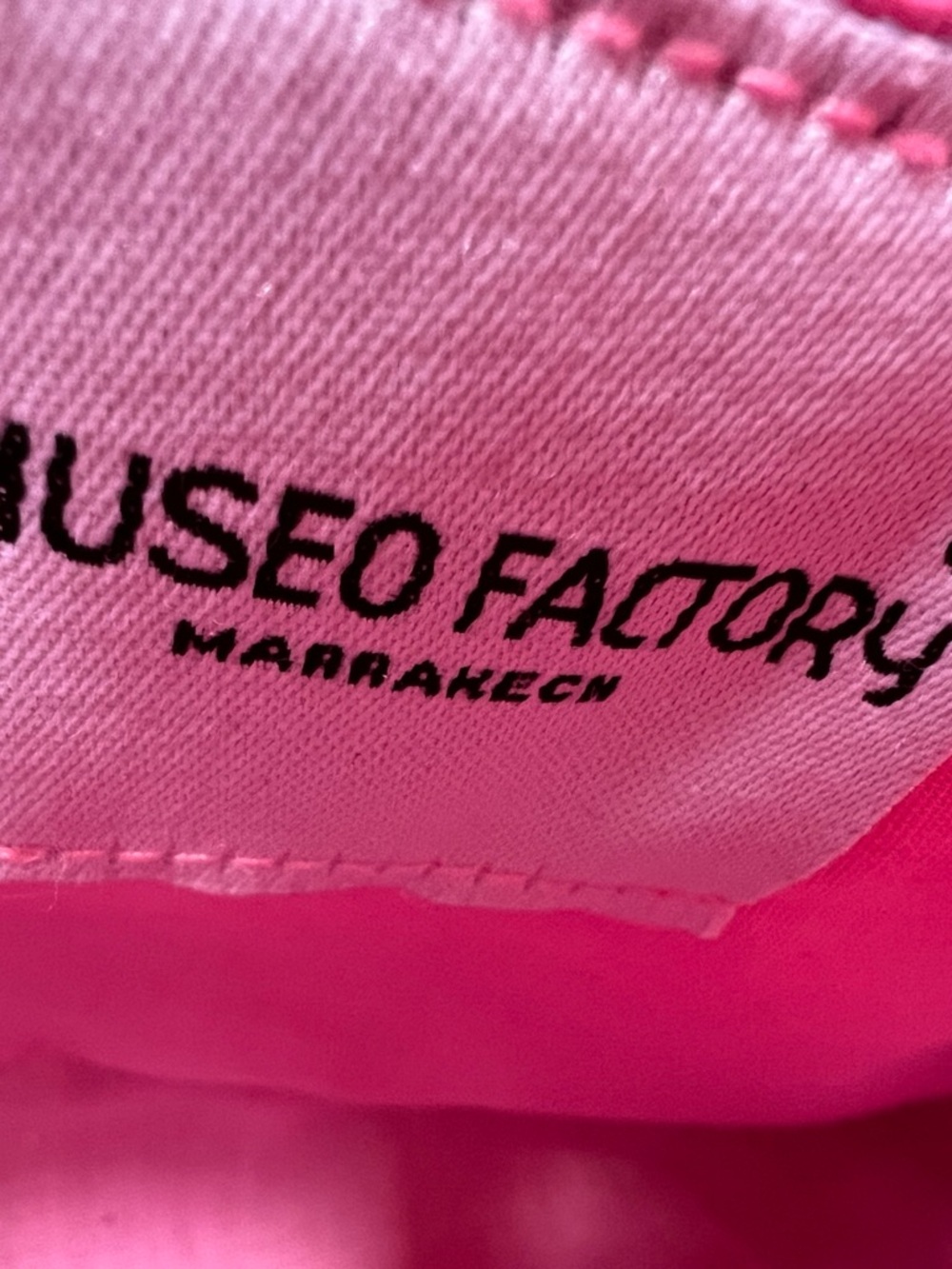 Murakchi - Terry Quilted Pink Shoulder Bag (hand-made in Morocco) 🇲🇦 - Picture 9 of 13
